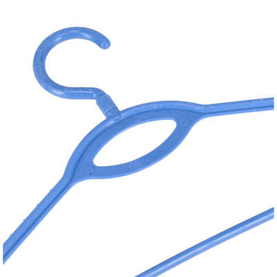 Royalford RF982BL Plastic Clothes Hanger Set | 6 Pcs Durable Lightweight Wardrobe Hangers for Daily Clothing Storage |Space Saving Design |Strong Hooks for secure hanging