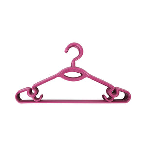 Royalford RF982PN Plastic Clothes Hanger Set | 6 Pcs Durable Lightweight Wardrobe Hangers for Daily Clothing Storage | Space Saving Design & Strong Hooks for Easy Hanging