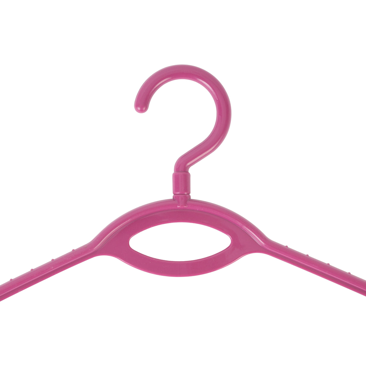 Royalford RF982PN Plastic Clothes Hanger Set | 6 Pcs Durable Lightweight Wardrobe Hangers for Daily Clothing Storage | Space Saving Design & Strong Hooks for Easy Hanging