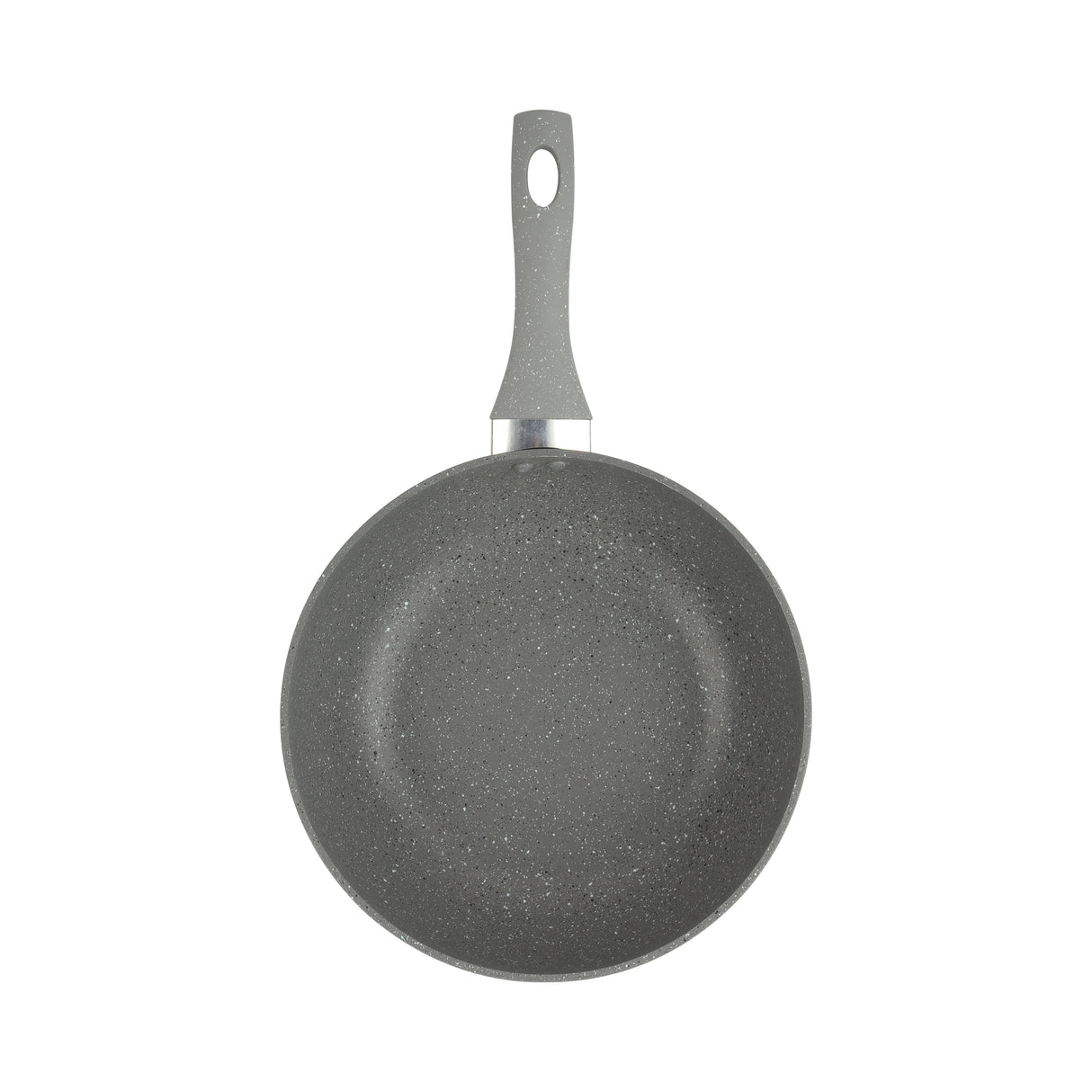 Royalford RF9840 26CM Smart Wok Pan | Durable Marble Coating | Forged Aluminium Body| 3.8MM Induction Bottom & Heat-Resistant Soft-Touch Handle| Multi-Cooktop Compatible