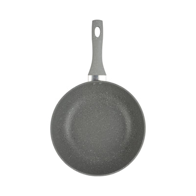 Royalford RF9840BGE 26cm Smart Wokpan | Durable Marble Coating | Forged Aluminium Induction Cookware featuring 3.8mm Thick Base | Soft-Touch Handle | PFOA & PTFE Free
