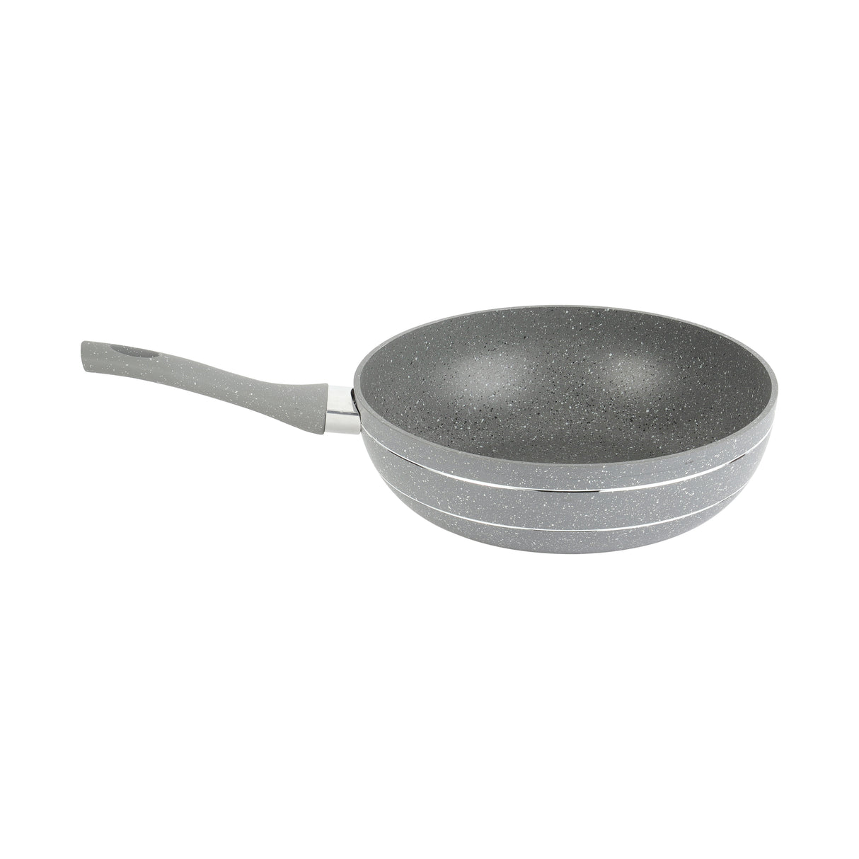 Royalford RF9840BGE 26cm Smart Wokpan | Durable Marble Coating | Forged Aluminium Induction Cookware featuring 3.8mm Thick Base | Soft-Touch Handle | PFOA & PTFE Free