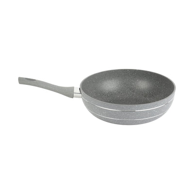 Royalford RF9840BGE 26cm Smart Wokpan | Durable Marble Coating | Forged Aluminium Induction Cookware featuring 3.8mm Thick Base | Soft-Touch Handle | PFOA & PTFE Free