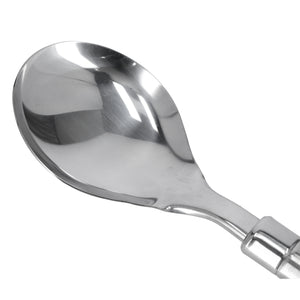 Royalford RF9847 Stainless Steel Rice Spoon | Ergonomic Handle | Durable Rust-Resistant Kitchen Spoon for Serving Rice, Grains, Curries and Everyday Cooking Use