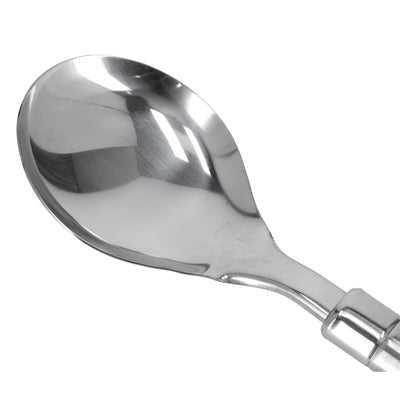 Royalford RF9847 Stainless Steel Rice Spoon | Ergonomic Handle | Durable Rust-Resistant Kitchen Spoon for Serving Rice, Grains, Curries and Everyday Cooking Use
