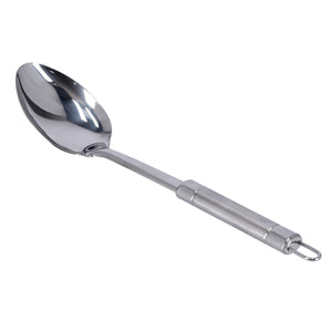 Royalford RF9848 Stainless Steel Serving Spoon | Ergonomic Handle | Durable Rust-Resistant Kitchen Spoon for Cooking, Serving Rice, Curries, Soups and Everyday Use