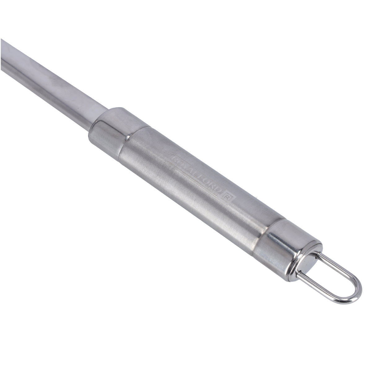 Royalford RF9851 Stainless Steel Skimmer| Durable Kitchen Strainer Spoon with Rust-Resistant Build| Ergonomic Handle Perforated Head for Frying, Straining & Draining Oil