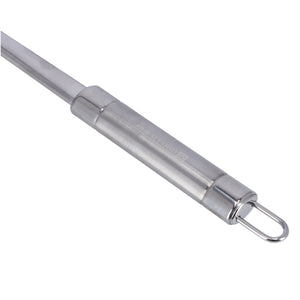 Royalford RF9851 Stainless Steel Skimmer| Durable Kitchen Strainer Spoon with Rust-Resistant Build| Ergonomic Handle Perforated Head for Frying, Straining & Draining Oil