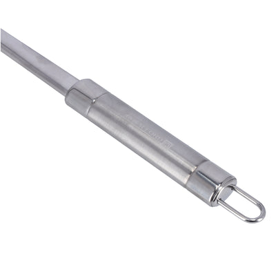 Royalford RF9851 Stainless Steel Skimmer| Durable Kitchen Strainer Spoon with Rust-Resistant Build| Ergonomic Handle Perforated Head for Frying, Straining & Draining Oil