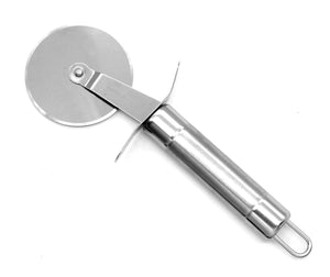 Royalford RF9853 Stainless Steel Pizza Cutter | Ultra-Sharp Pizza Wheel with Ergonomic Handle | Rust-Resistant & Dishwasher Safe Kitchen Tool for Easy Slicing Every Time