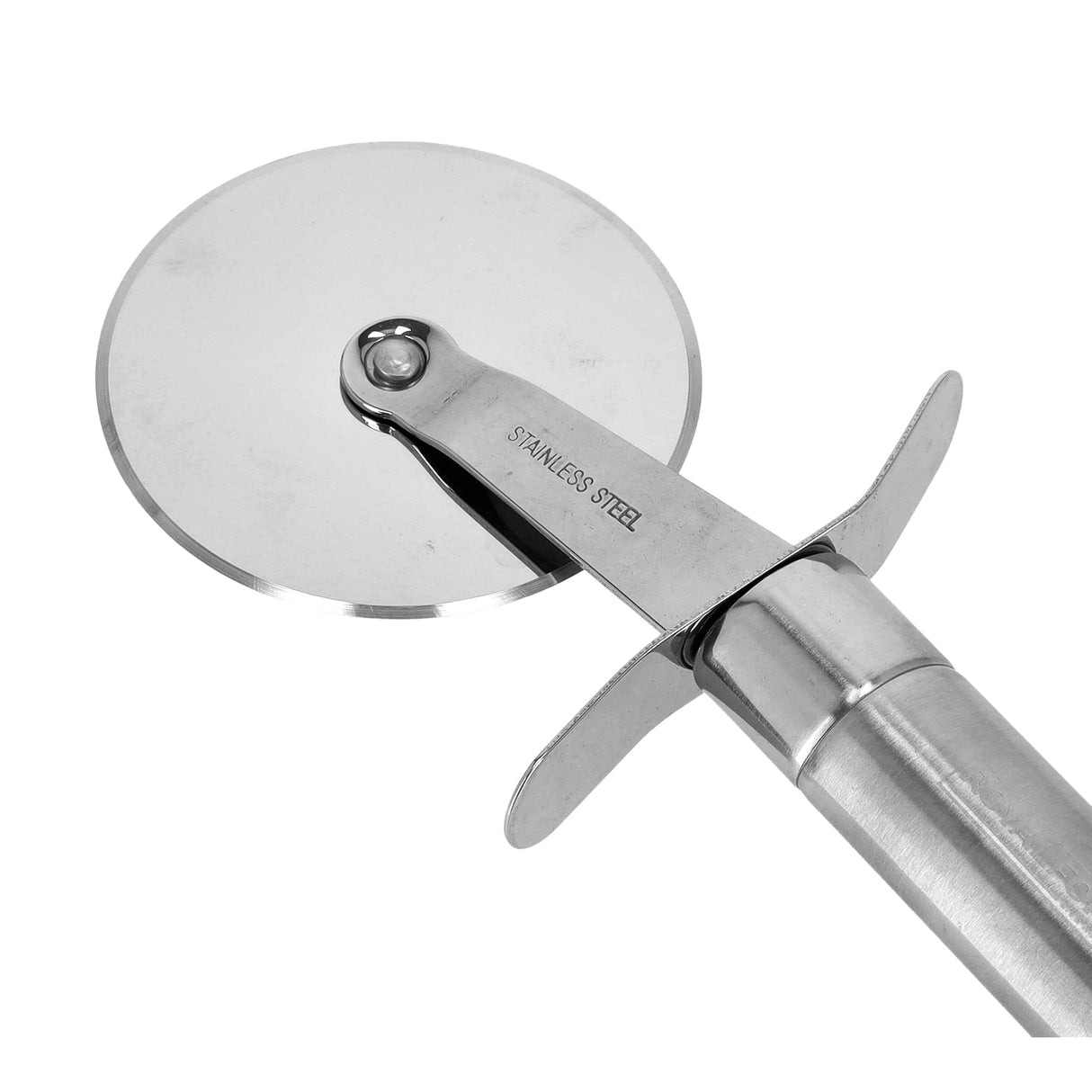 Royalford RF9853 Stainless Steel Pizza Cutter | Ultra-Sharp Pizza Wheel with Ergonomic Handle | Rust-Resistant & Dishwasher Safe Kitchen Tool for Easy Slicing Every Time