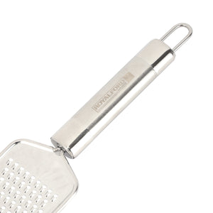 Royalford RF9855 Stainless Steel Ginger Grater | Sharp Handheld Kitchen Grater for Ginger, Garlic, Cheese, Lemon Zest & Vegetables | Comfortable Grip | Rust-Resistant
