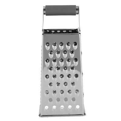 Royalford RF9865 Stainless Steel 4 Sided Grater | Sharp Multi-Function Box Grater with Easy Grip Handle | Durable Food Grade Kitchen Tool for Grating, Slicing & Zesting