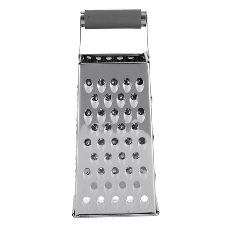 Royalford RF9865 Stainless Steel 4 Sided Grater | Sharp Multi-Function Box Grater with Easy Grip Handle | Durable Food Grade Kitchen Tool for Grating, Slicing & Zesting
