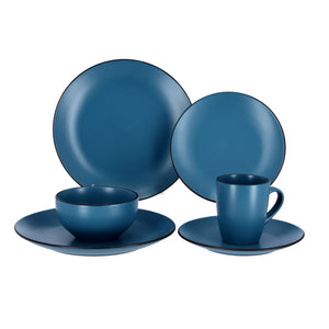 Royalford RF9869 16-Piece Stoneware Dinner Set | Premium Ceramic Dining Set | Dishwasher, Oven & Freezer Safe | Elegant & Modern Tableware | Perfect  for Home & Guests