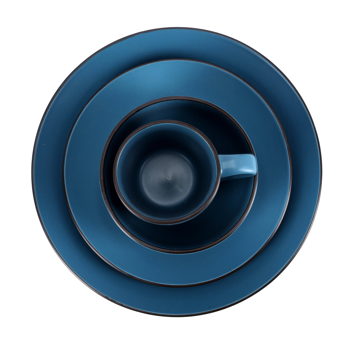 Royalford RF9869 16-Piece Stoneware Dinner Set | Premium Ceramic Dining Set | Dishwasher, Oven & Freezer Safe | Elegant & Modern Tableware | Perfect  for Home & Guests