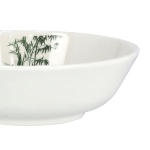 Royalford RF9890 Melamine Serving Bowl 6 Inch | Durable Break Resistant Lightweight Tableware | Stylish Bamboo Design Bowl for Daily Dining, Serving Snacks, Rice & Salads