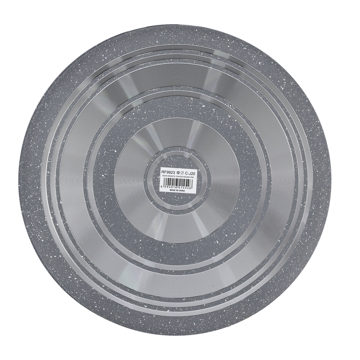 Royalford RF9924 36cm Round Granite Coated Aluminium Baking Pan | 2.0mm Thick | Oven Safe Bakeware | Premium Granite Coating | High-Quality Aluminium Body | Easy to Clean