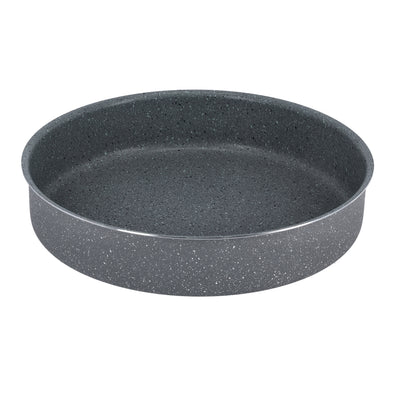 Royalford RF9924 36cm Round Granite Coated Aluminium Baking Pan | 2.0mm Thick | Oven Safe Bakeware | Premium Granite Coating | High-Quality Aluminium Body | Easy to Clean