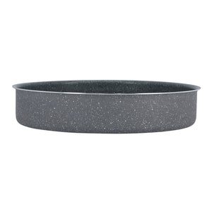 Royalford RF9924 36cm Round Granite Coated Aluminium Baking Pan | 2.0mm Thick | Oven Safe Bakeware | Premium Granite Coating | High-Quality Aluminium Body | Easy to Clean