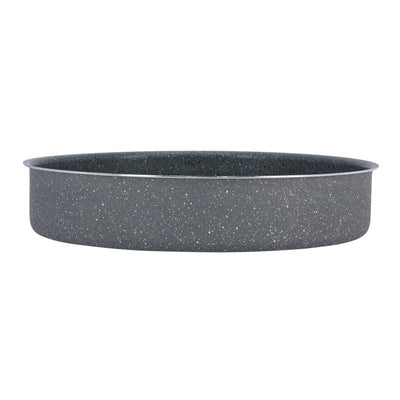 Royalford RF9924 36cm Round Granite Coated Aluminium Baking Pan | 2.0mm Thick | Oven Safe Bakeware | Premium Granite Coating | High-Quality Aluminium Body | Easy to Clean