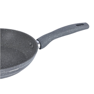 Royalford RF9952 Smart Granite Series Frypan with Lid | 5-Layer Forged Aluminium Non-Stick Pan| Induction Compatible Base| Durable Granite Coating & Ergonomic Handle