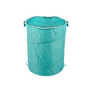 Royalford RF9955 Laundry Hamper with Zipper | Large Capacity Foldable Clothes Basket | Durable Fabric Laundry Bin | Secure Lid for Home, Bedroom, Dorm & Everyday Storage