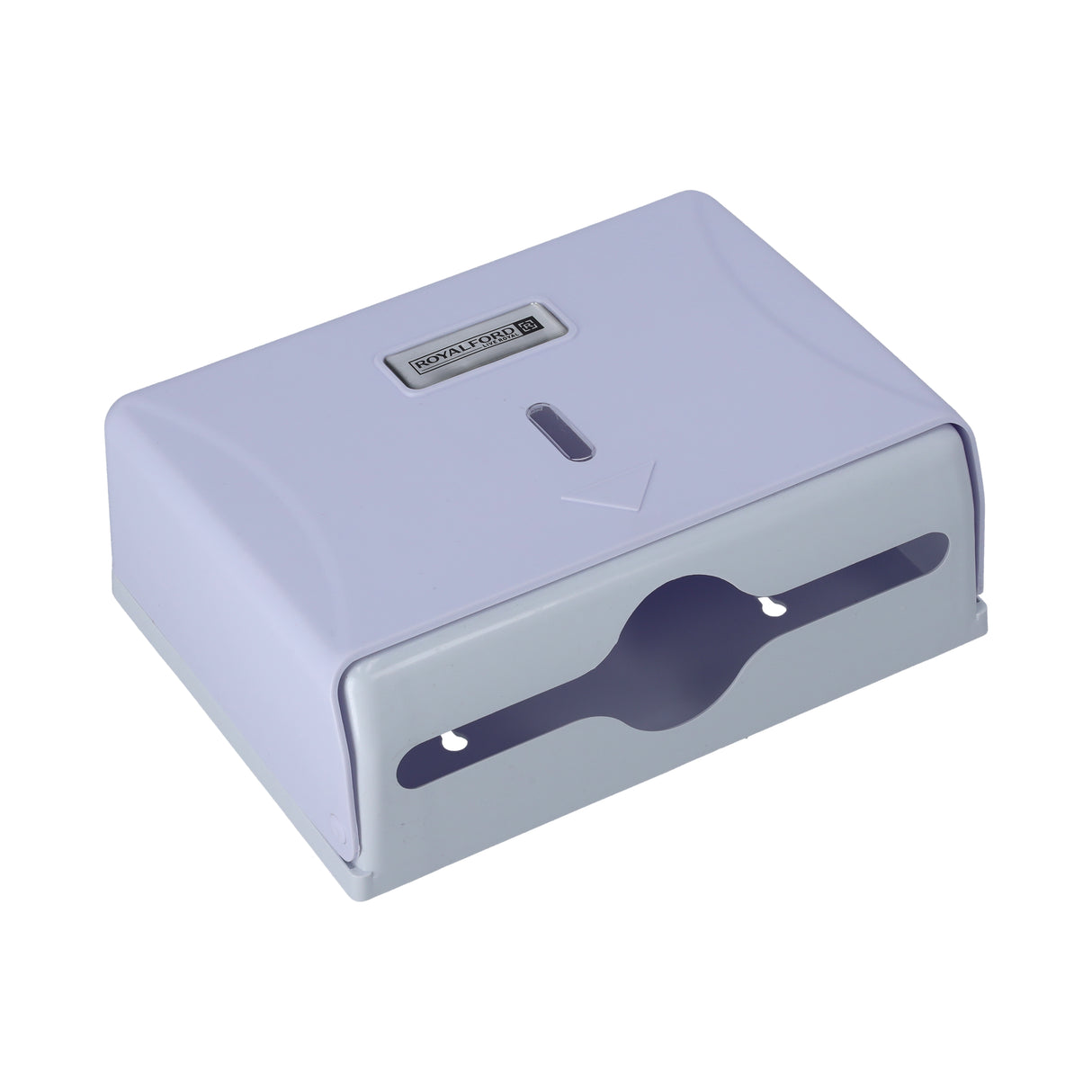 Royalford RF9958 Paper Towel Dispenser | Durable Hygienic Space-Saving Design | Wall Mounted Water-Resistant ABS Body for Bathroom, Restaurant, Lavatory & Hospital Use