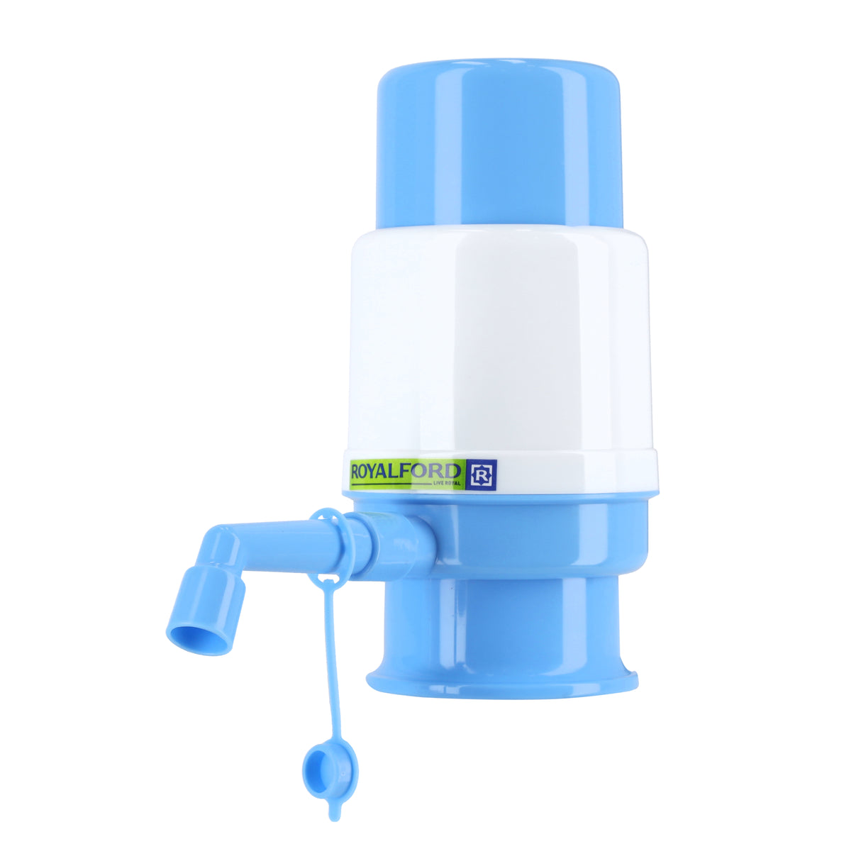Royalford RF9964 Manual Water Pump with Transparent 2000ml Capacity | BPA-Free Food-Grade Bottle Pump | Innovative Vacuum Technology | Perfect For Easy Water Dispensing