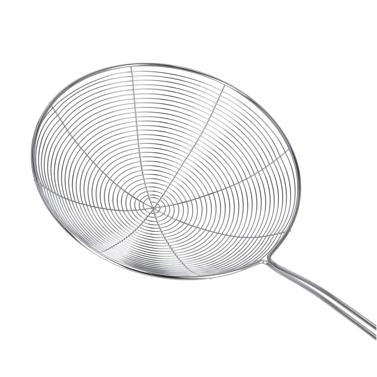 Royalford RF9969 Stainless Steel Skimmer | 19.5cm Wire Mesh Food Strainer | Durable Food Grade Kitchen Skimmer Spoon | Strong Handle for Safe Frying & Fast Oil Draining