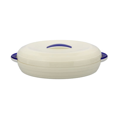 Royalford RF9995 Zenex 3.2L Insulated Oval Hot Pot with Borosilicate Glass Container | Super PU Insulation | Hygienic, stain-resistant, and odour-free glass container