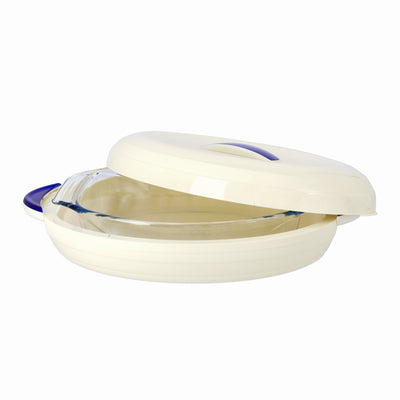 Royalford RF9995 Zenex 3.2L Insulated Oval Hot Pot with Borosilicate Glass Container | Super PU Insulation | Hygienic, stain-resistant, and odour-free glass container