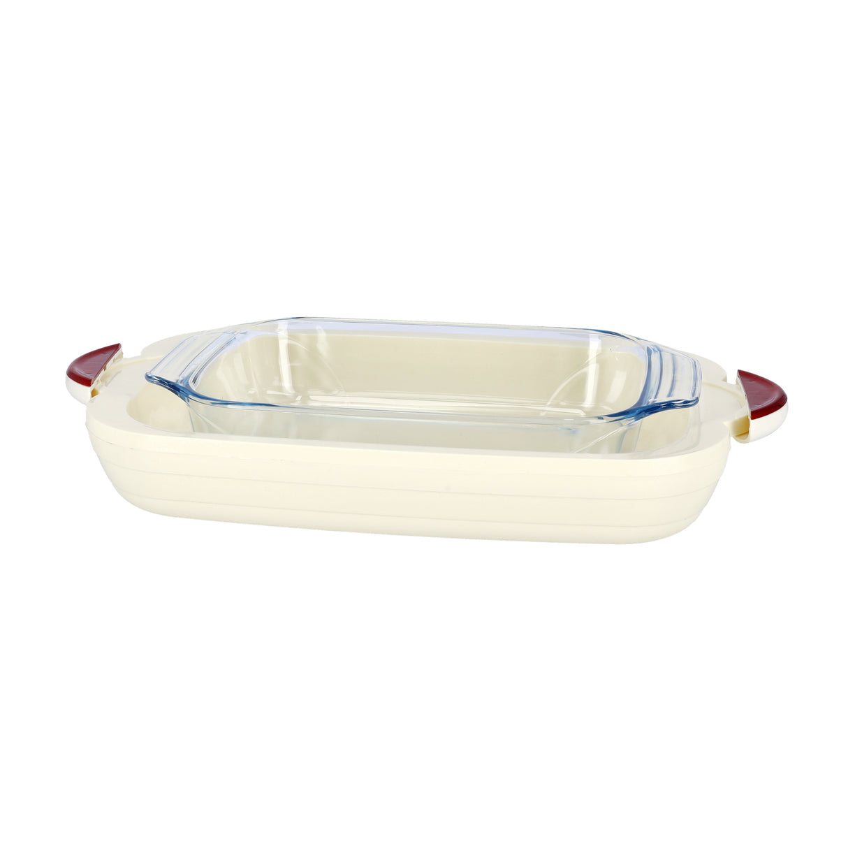 Royalford RF9998 Zenex 3.5L Insulated Oblong Hot Pot with Borosilicate Glass | Super PU insulation | Ergonomic lid handle  | Easy-to-clean glass container | Durable