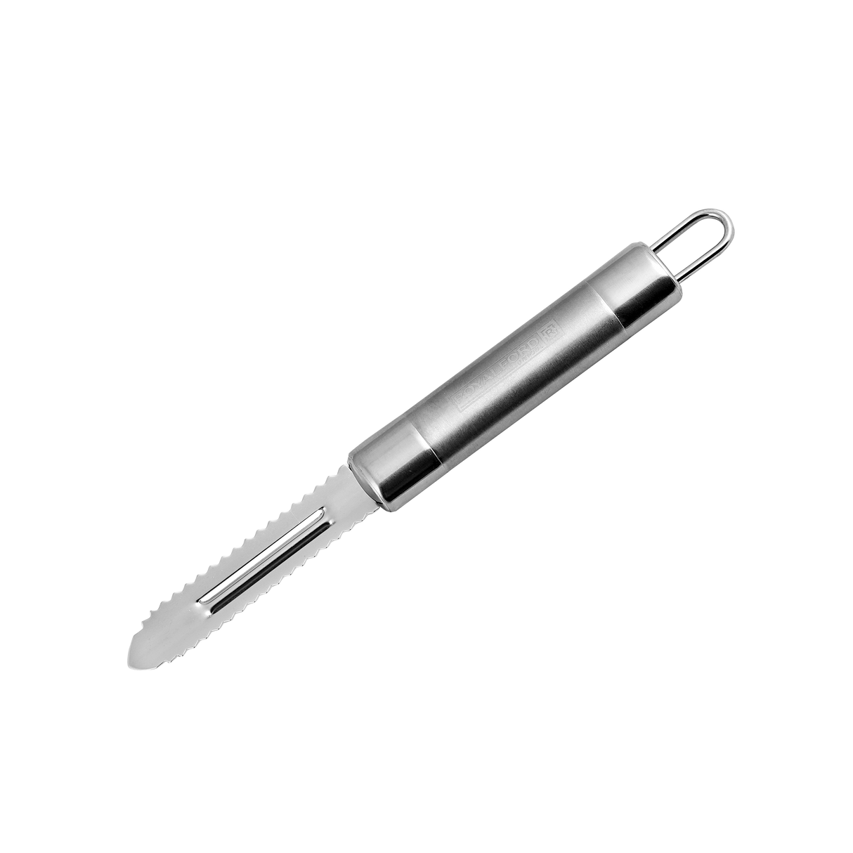 Royalford RF1188-FP Stainless Steel Fish Peeler | Durable Fish Scaler Tool with Sharp Serrated Blade | Easy Grip Handle for Efficient Cleaning & Scaling in Kitchen Use