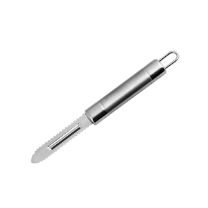 Royalford RF1188-FP Stainless Steel Fish Peeler | Durable Fish Scaler Tool with Sharp Serrated Blade | Easy Grip Handle for Efficient Cleaning & Scaling in Kitchen Use