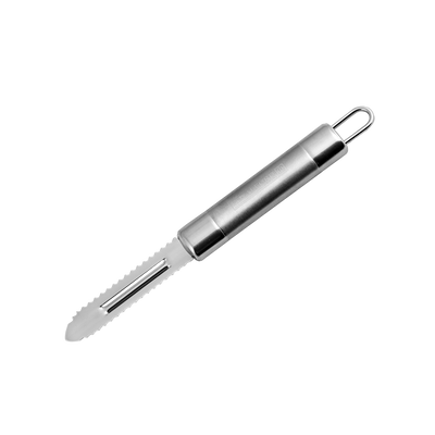 Royalford RF1188-FP Stainless Steel Fish Peeler | Durable Fish Scaler Tool with Sharp Serrated Blade | Easy Grip Handle for Efficient Cleaning & Scaling in Kitchen Use