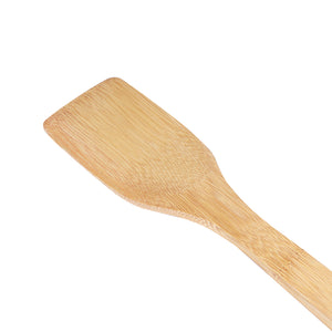 RoyalFord RF5112 Bamboo Cooking Turner Spatula | Eco Friendly | Heat Resistant Non Stick Safe Wooden Kitchen Utensil |  Flat Turner for Flipping, Frying & Serving Use