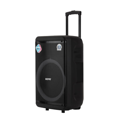 Geepas Rechargeable Speaker GMS11158 | 60000W PMPO | Bluetooth, Mic, RGB Light