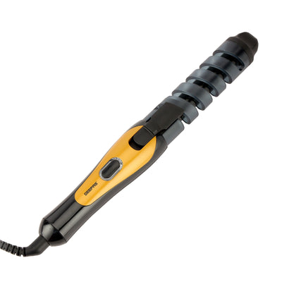 Geepas GH8656 Hair Curler - Auto Curling with Heat Setting 180C-200C | 25W  | Safe Styling Hair with Ceramic Barrel |  360-Degree Swivel Cord | 2 Years Warranty