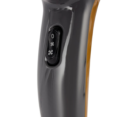 Geepas 1200W Hair Dryer GHD86077 | 2 Speed & 2 Heat Settings, Quiet Sound |With Concentrator for Quick Drying, Hang-Up Hook for Easy Storage |Black & Gold, 2Year Warranty