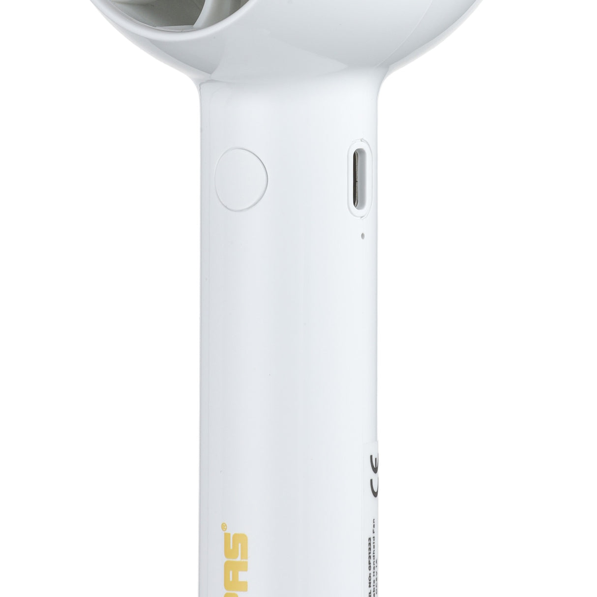 Geepas Mini Portable Handheld Fan- GF21222/ 2 Speed Control, 4 Hours Long Working Time/Small, Lightweight, Rechargeable for Indoor and Outdoor Use/White, 2 Years Warranty