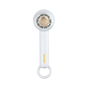 Geepas Mini Portable Handheld Fan- GF21222/ 2 Speed Control, 4 Hours Long Working Time/Small, Lightweight, Rechargeable for Indoor and Outdoor Use/White, 2 Years Warranty