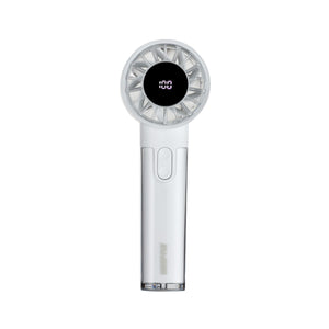 Geepas Digital High Speed Handheld Fan- GF21226/ 100 Wind Levels, 2-10 Hours Long Working Time/ Small, Lightweight, Portable Design, for Women and Men, Makeup Artist