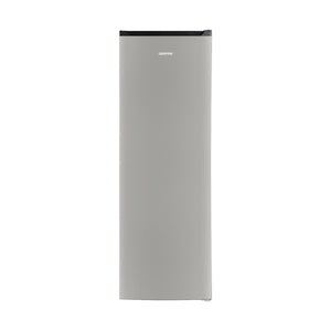 Geepas Upright Freezer 270L -GRFU2706XHN | No Frost Technology, Energy-Efficient Inverter Compressor, Spacious Storage, Stainless Steel Finish for Modern Kitchens