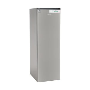 Geepas Upright Freezer 270L -GRFU2706XHN | No Frost Technology, Energy-Efficient Inverter Compressor, Spacious Storage, Stainless Steel Finish for Modern Kitchens