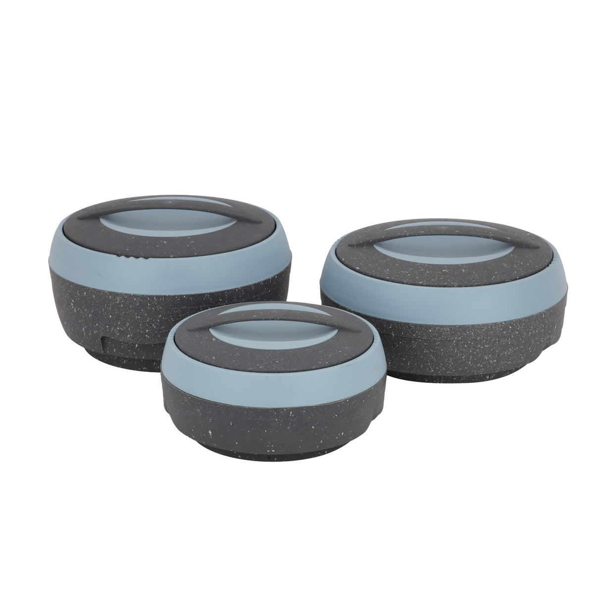 Royalford RF9731 Cosmos Insulated Hot Pot Set 3PCS | Premium Thermal Casserole Set | Stainless Steel Inner | Secure Twist Lock Lids and Long Lasting Heat Retention