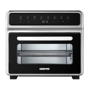 Geepas 25L Digital Air Fryer Oven GAFO37549 | Vortex Rapid Air Technology | 8 Preset Cooking Modes| Adjustable 40–200°C Temperature and 1800W High Cooking Performance
