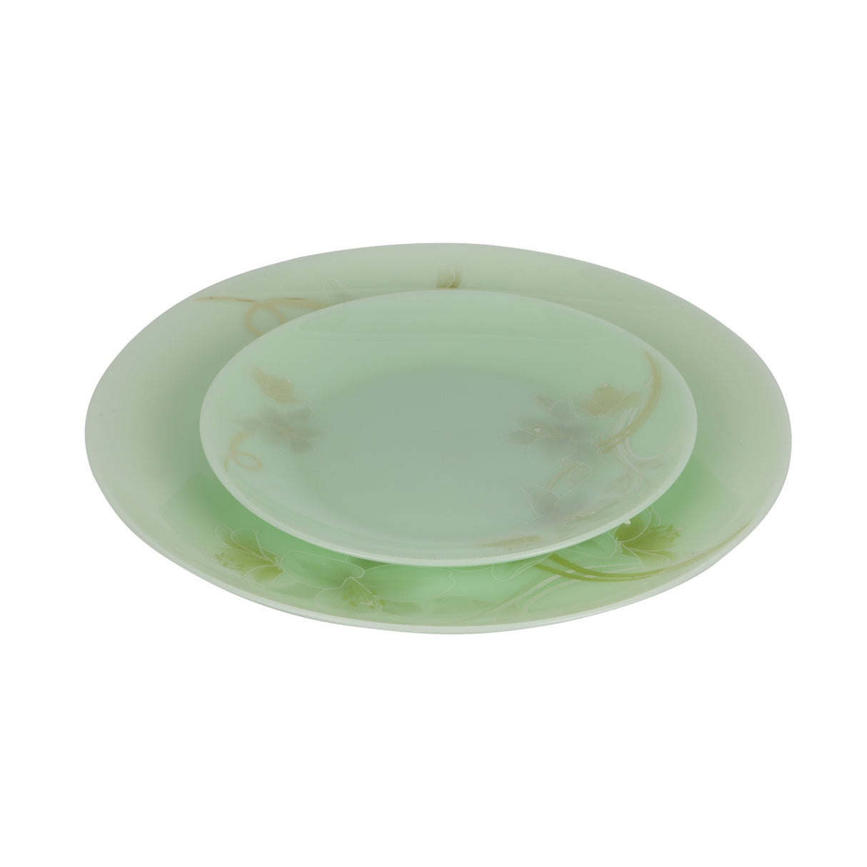 Royalford RF12945 Crystaluxe Luxury Opal Dinner Set 33-Piece | Elegant Floral Design|  Lightweight Dinnerware for Everyday Family Meals and Special Occasion Dining