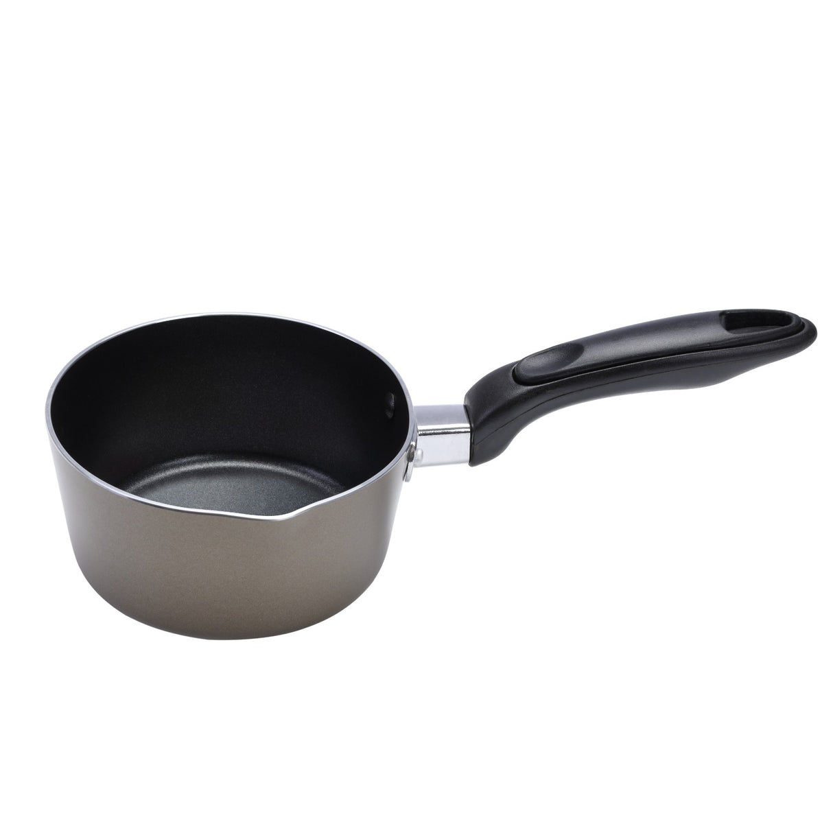 Royalford RF2010-MP14 Aluminium Milk Pan 14cm | Non-Stick PFOA Free Saucepan | Heavy-Duty Heat Resistant Handle |  Even Heat Distribution | Perfect for Daily Cooking Use