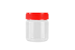 Royalford RF11222 100ML Air-Tight PET Jar with Leakproof Screw Lid| Transparent Durable Food Storage Container for Spices, Dry Fruits & Snacks| Compact Kitchen Organizer